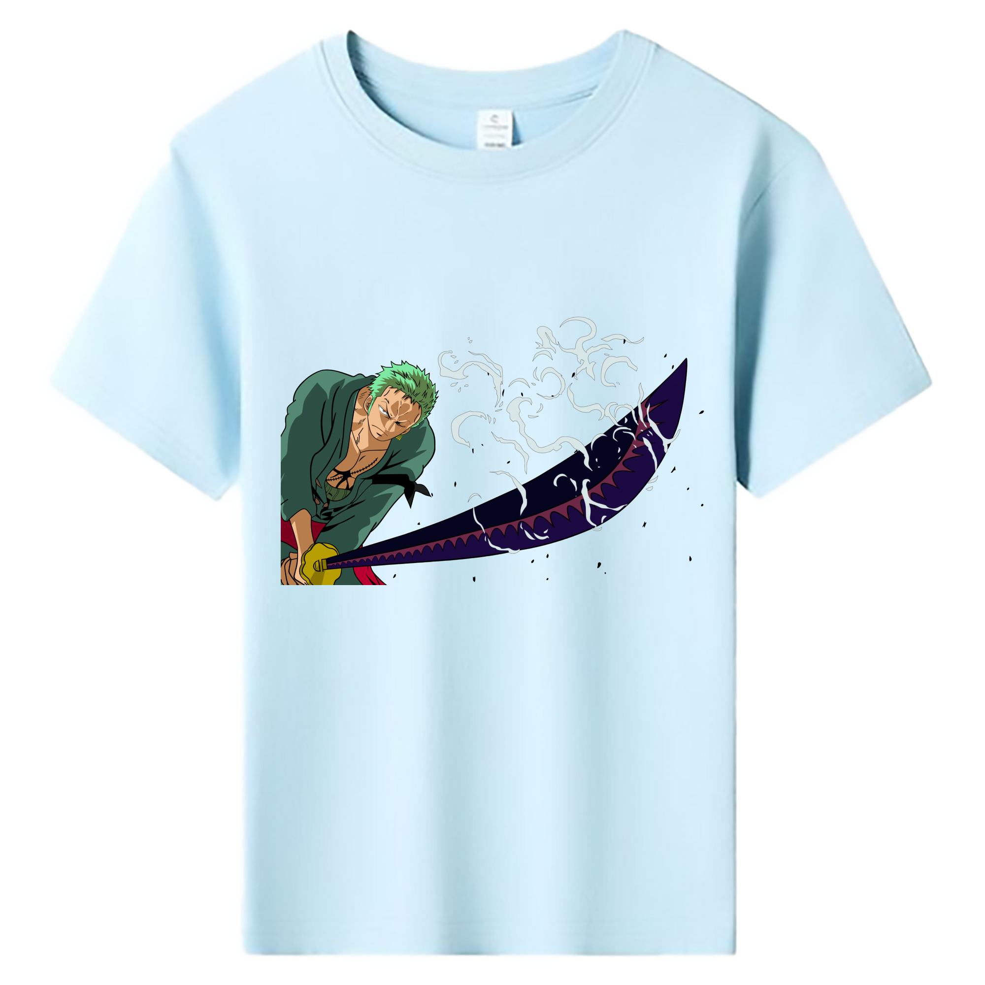 ワンピース ロロノア・ゾロ ONE PIECE Roronoa Zoro 綿100％キッズTシャツ（フロントプリント）